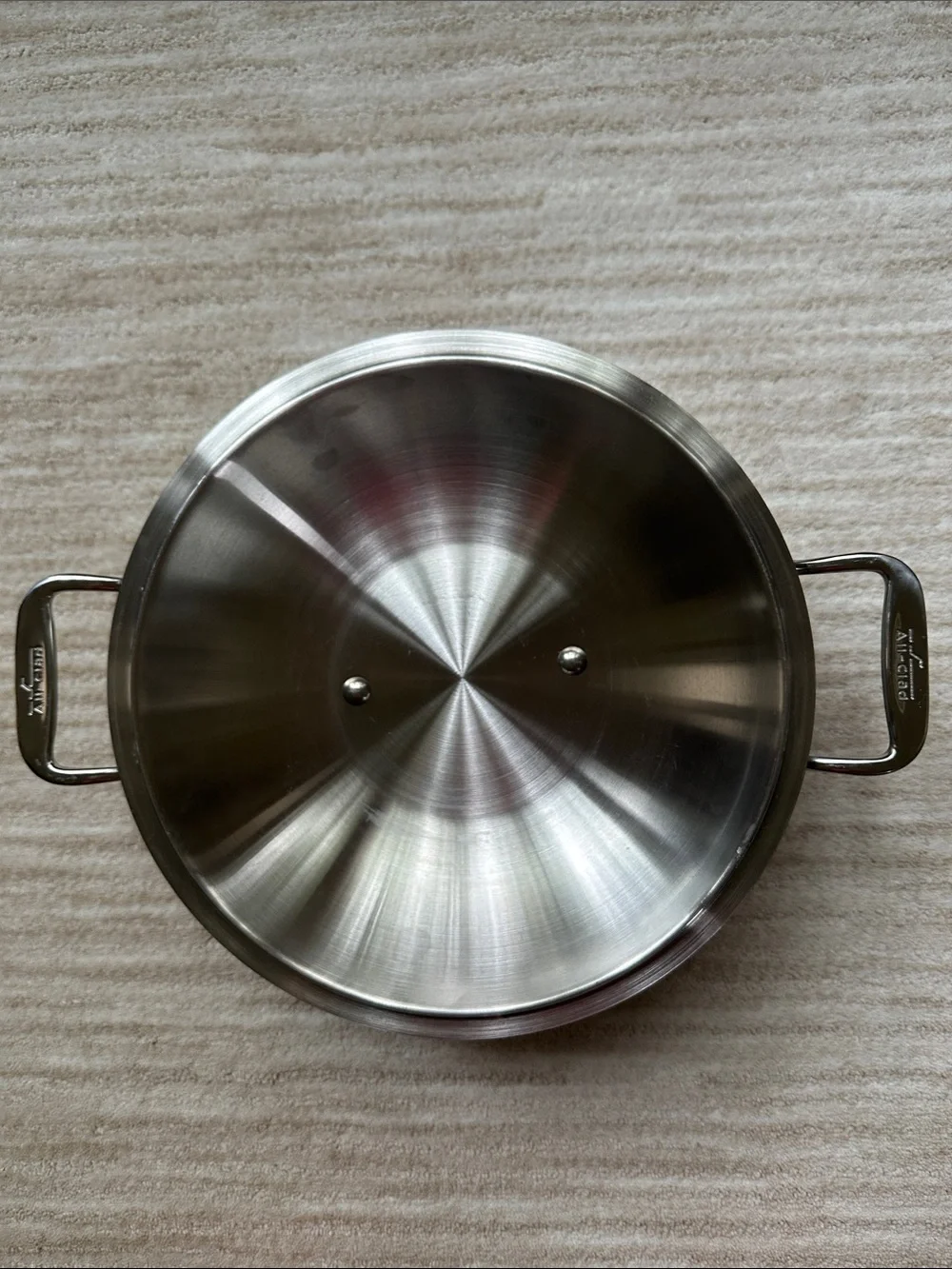 All-Clad Brushed Stainless Steel 5.5-Qt Dutch Oven with Dome Lid Stock Pot